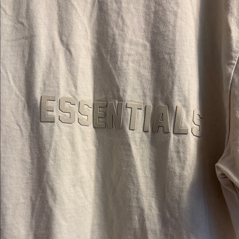 Essentials Beige Short Sleeve Tee - Picture 2 of 5